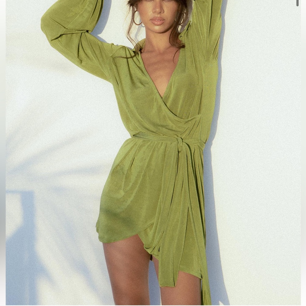 Princess Polly Party Time Mini Dress Green
